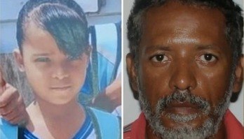 Polícia divulga imagem de suspeito de abusar e matar menina de 7 anos (Reprodução/Record TV | Montagem/R7)